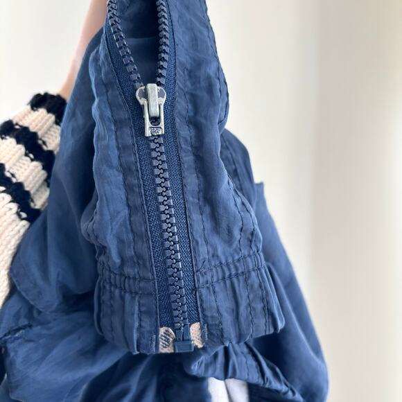 Vintage Franklin Sports Full Zip Windbreaker Navy Blue Size Large - Picture 6 of 7